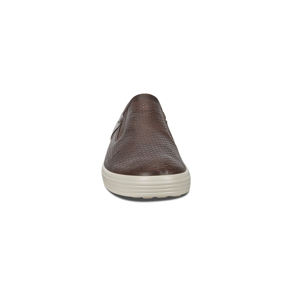 Slip On Hombre - ECCO Soft 7 Sneakerss - Marrom - ZPY986154